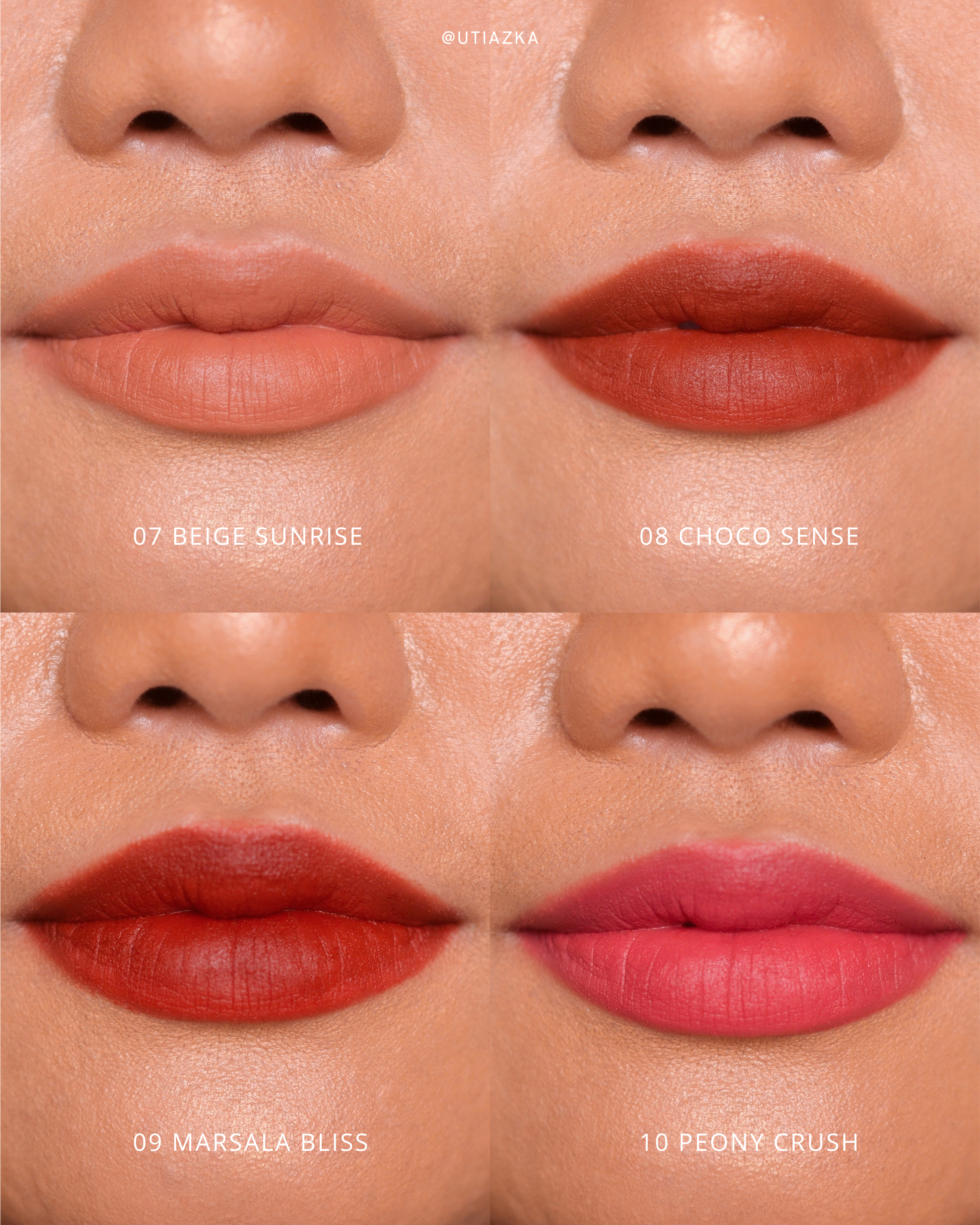 hand swatches of Barenbliss Cherry Makes Cheerful Lip Velvet all new shades