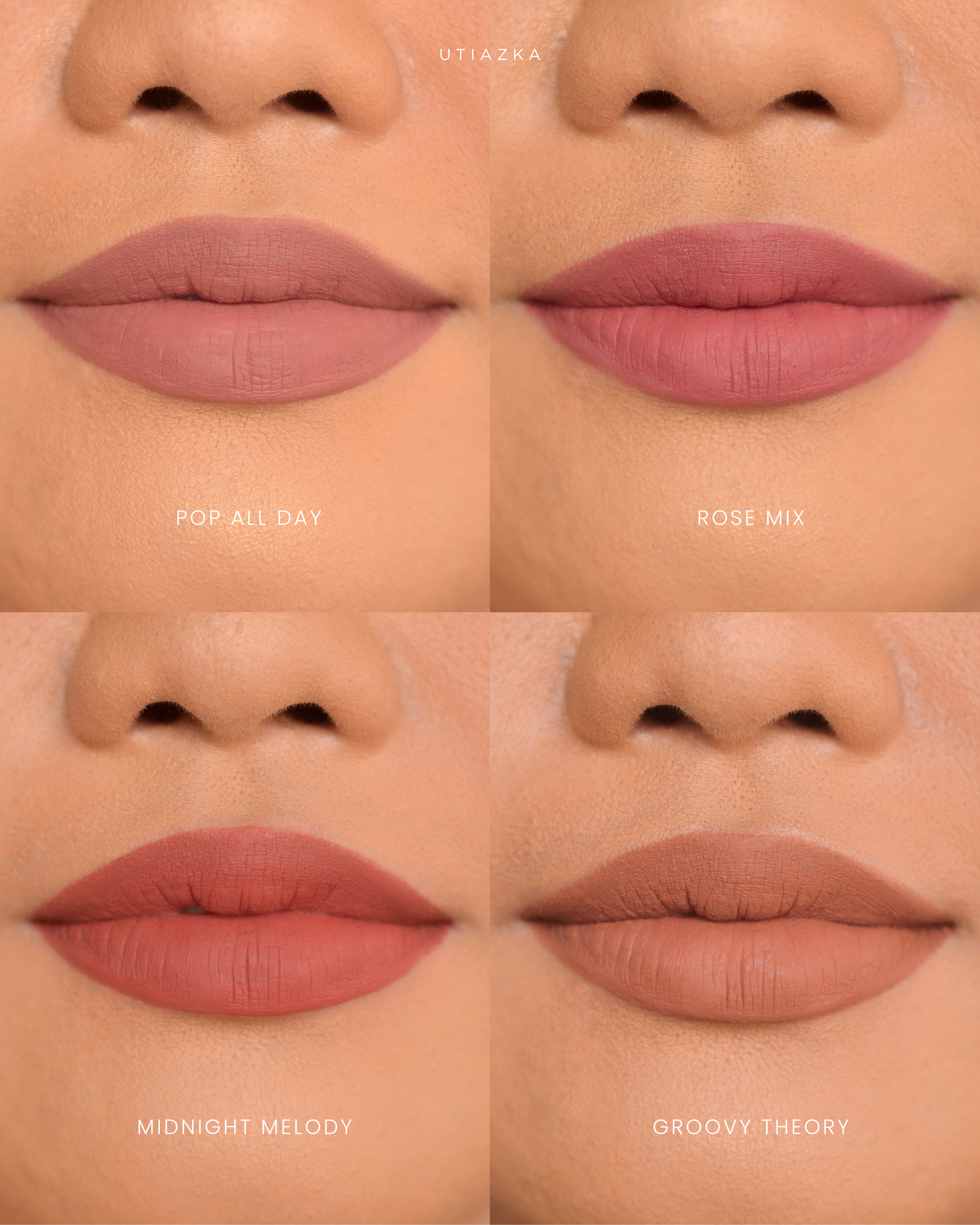 lip swatch rose all day lip mousse records
